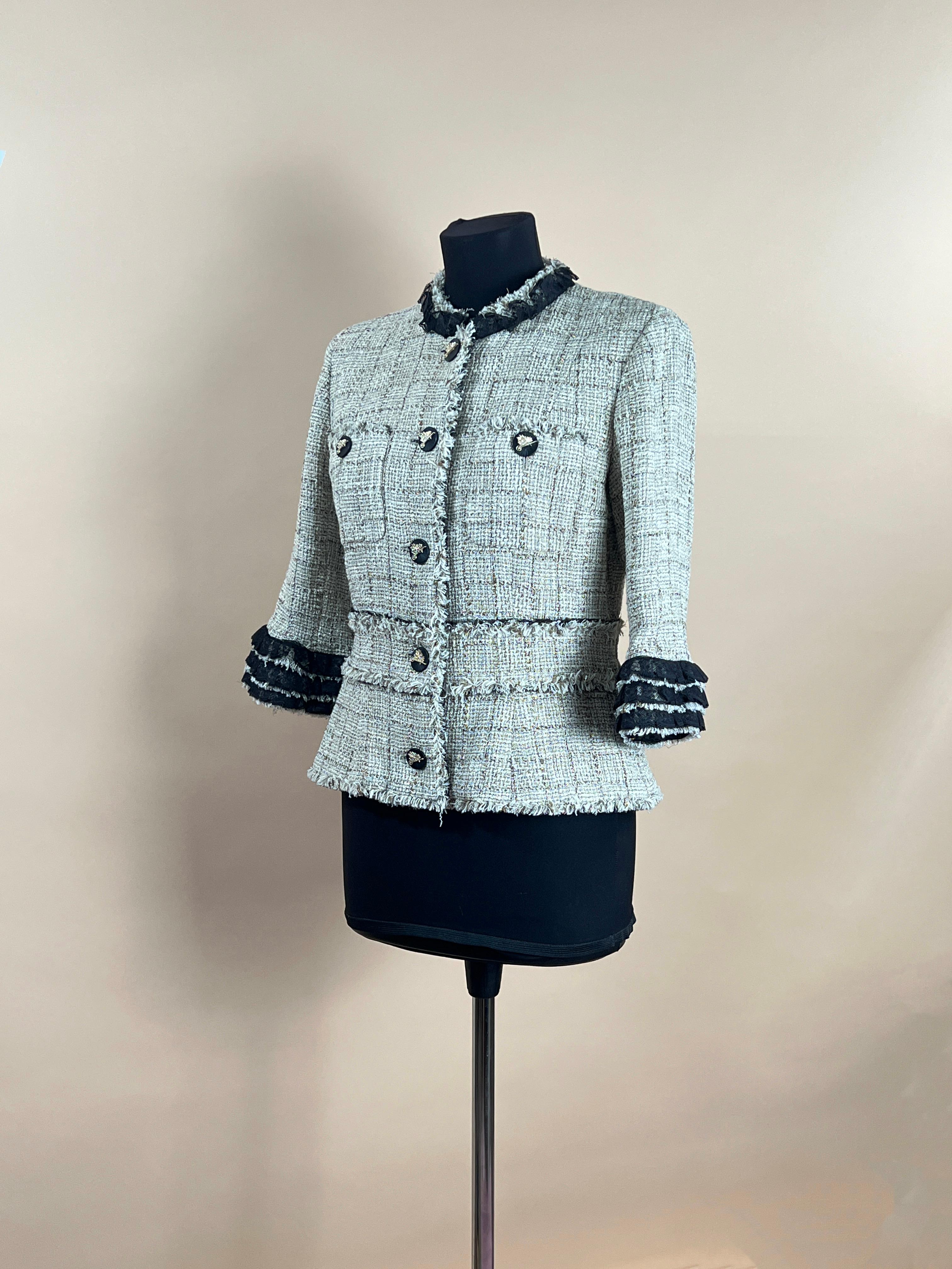 Chanel Collectors Ruffled Tweed Jacket 4
