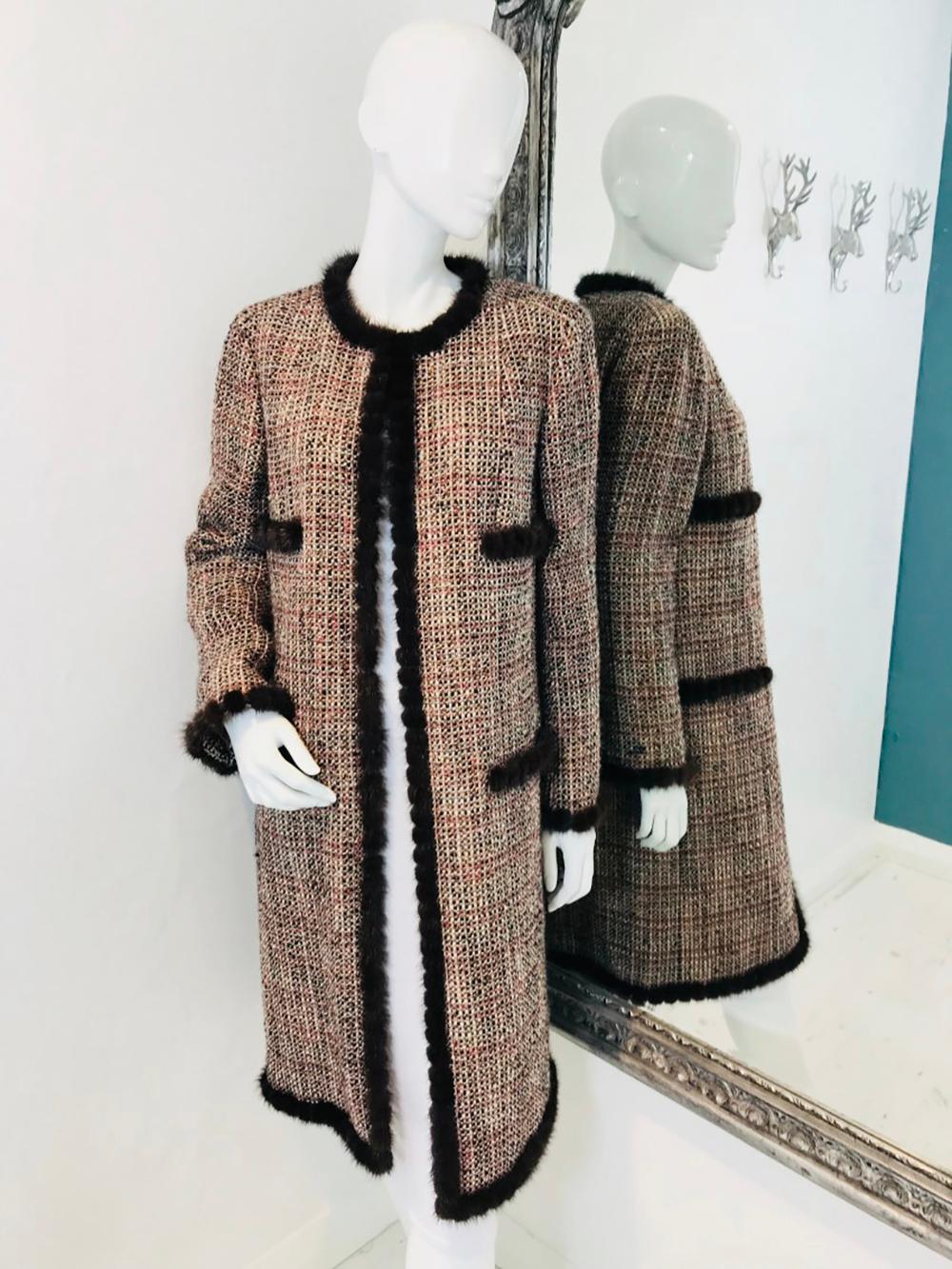 Chanel Sammler Vintage Stil Lesage Tweed-Mantel 2