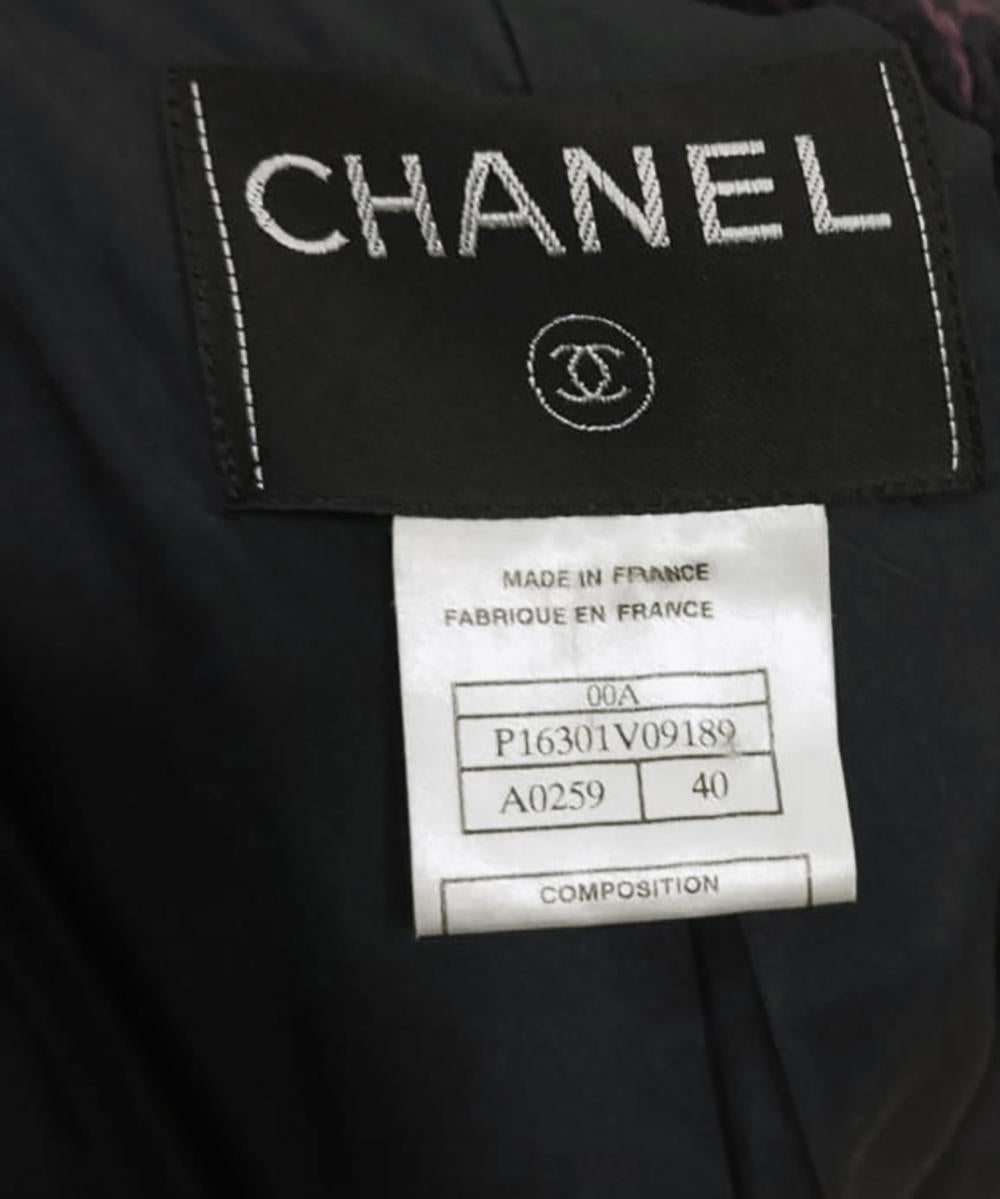 Chanel Collectors Vintage Tweed Coat with Logo Belt 7
