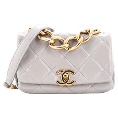 Chanel Color Match Flap Bag Quilted Lambskin Mini