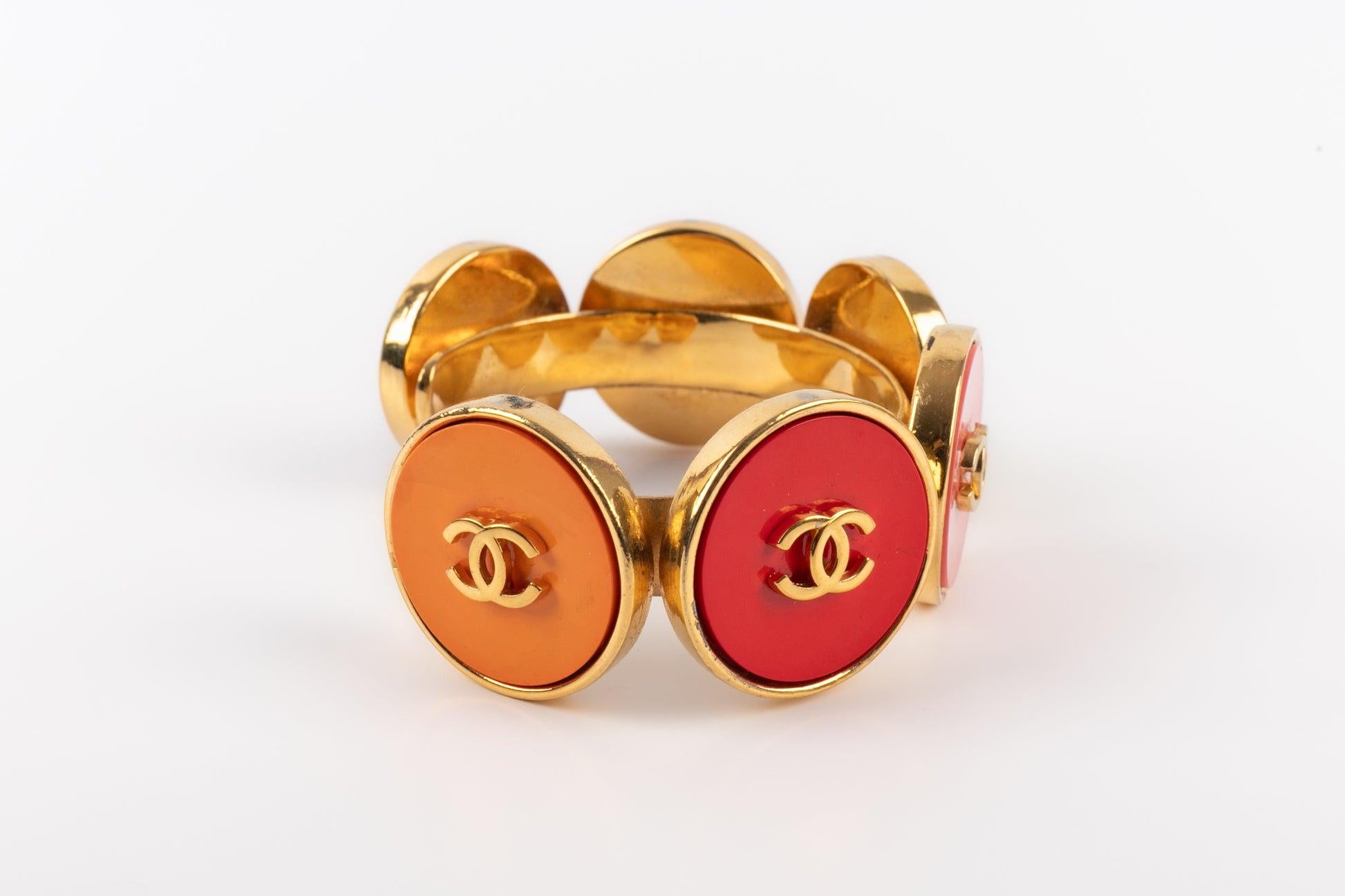 Donna Bracciale colorato Chanel con logo CC, anni '90 in vendita