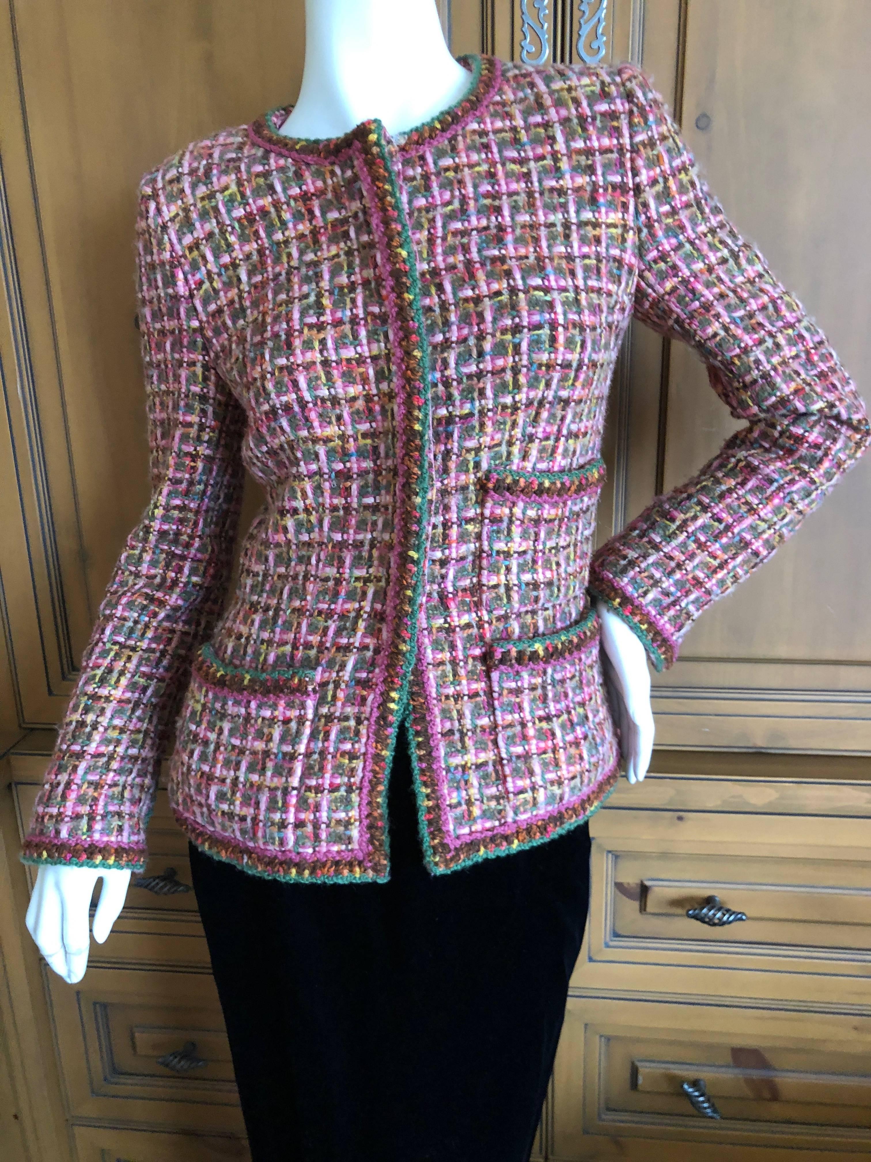 Chanel Colorful Fantasy Tweed Jacket, Autumn 2003  For Sale 2