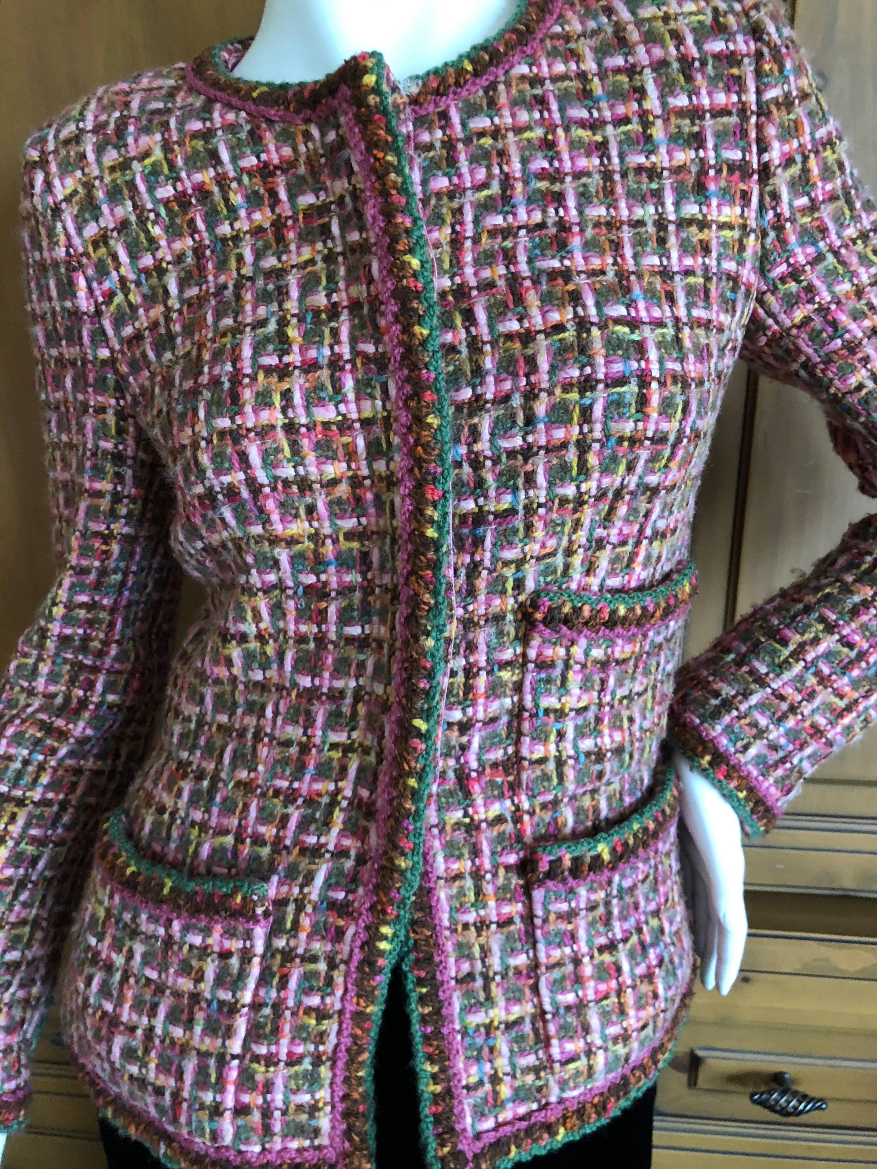 Chanel Colorful Fantasy Tweed Jacket, Autumn 2003  For Sale 4