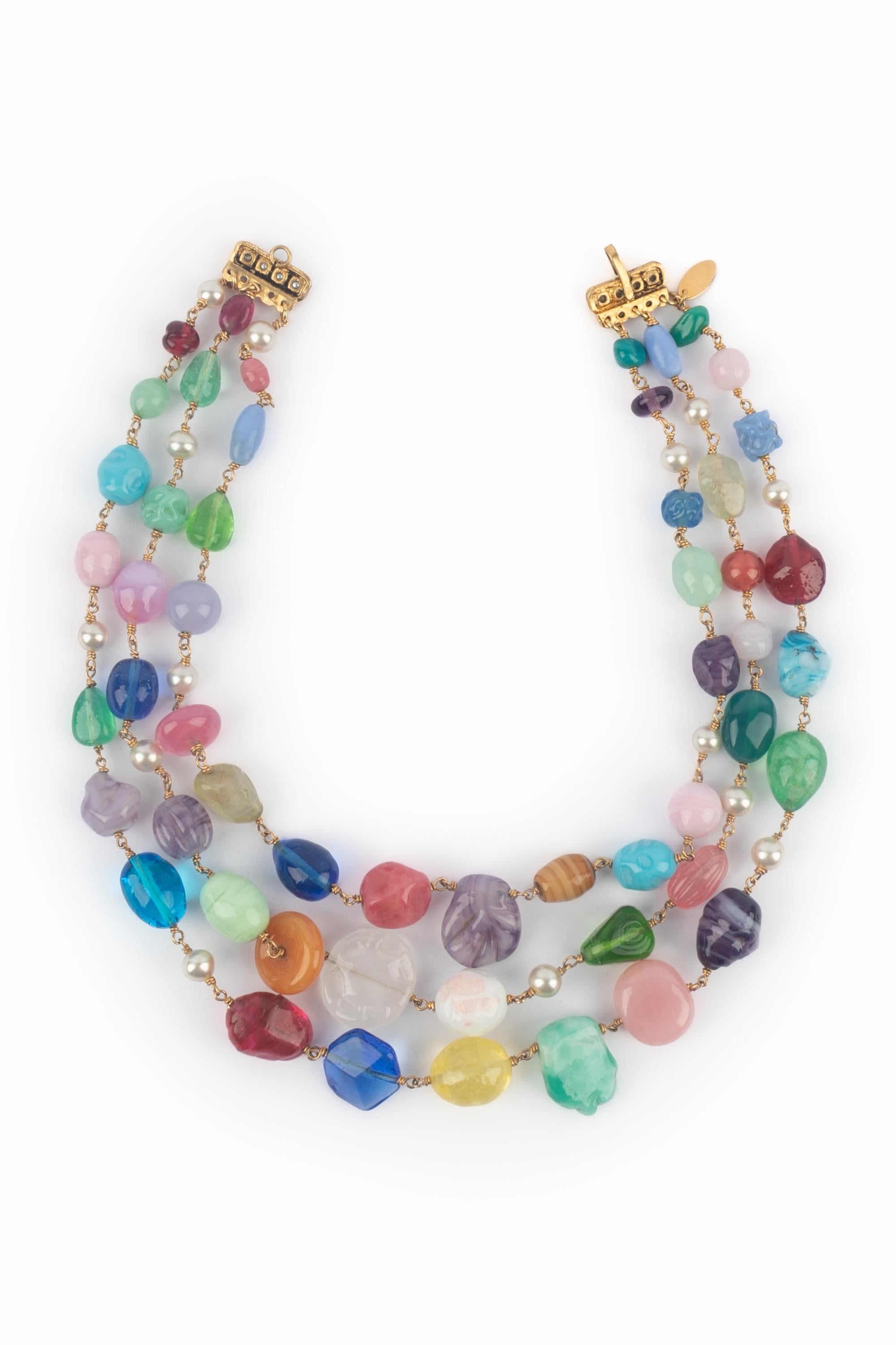 Donna Collana colorata Chanel anni '80 in vendita