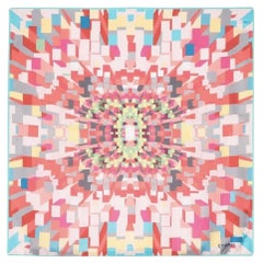 Écharpe en soie colorée Chanel