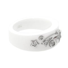 Chanel Comete Ceramic Medium Diamond Ring