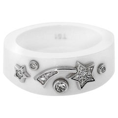 Chanel Comete Keramik Medium Diamant-Ring