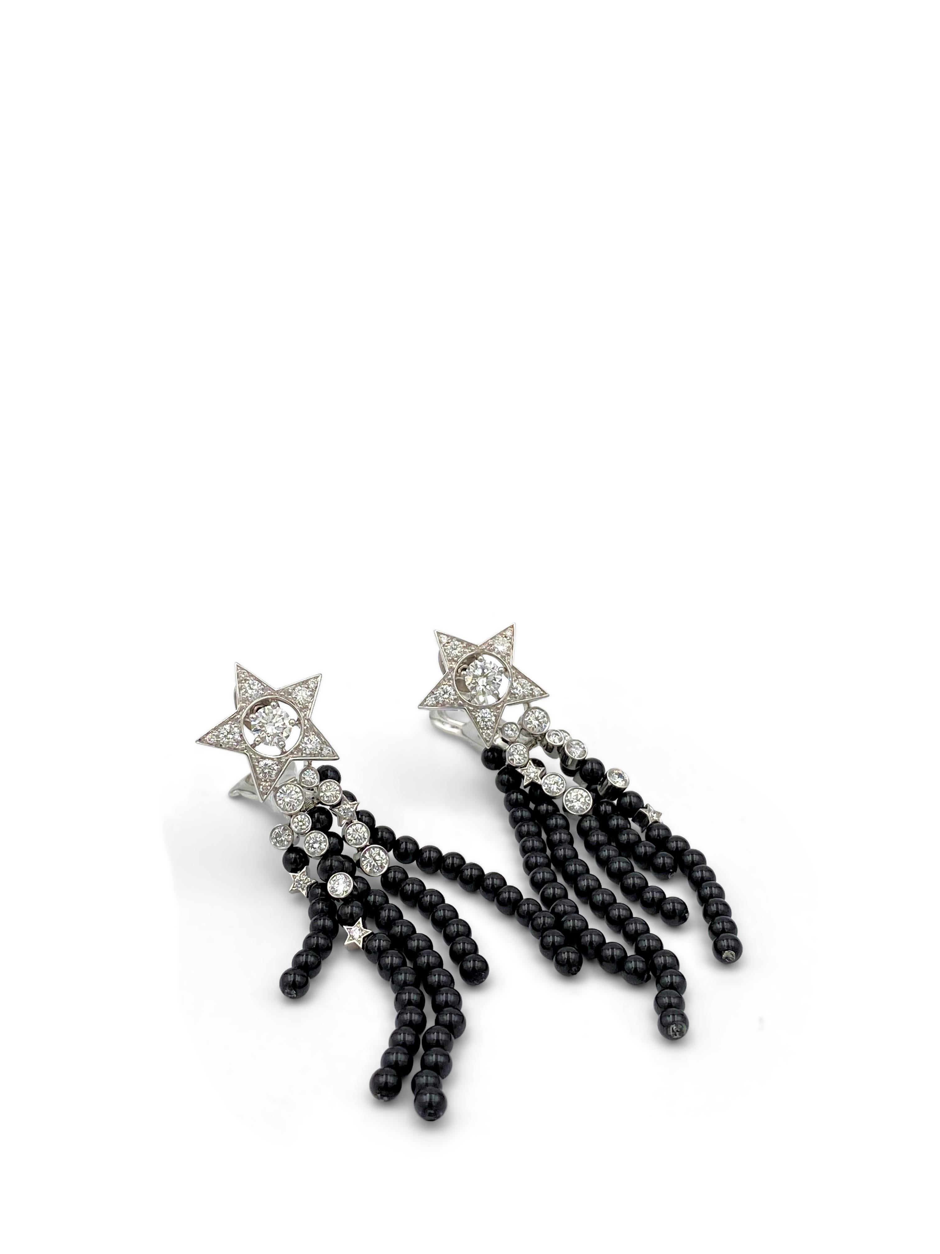 chanel snowflake earrings