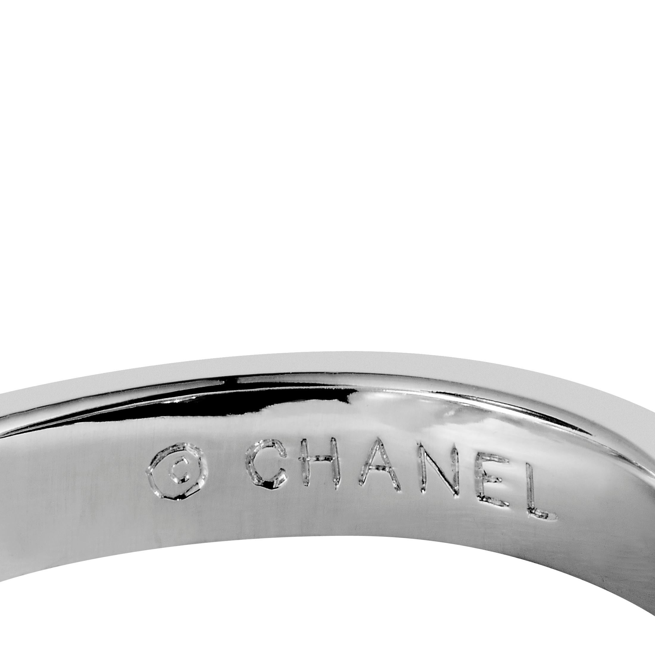 Chanel Comète Diamond and Pearl White Gold Ring 3