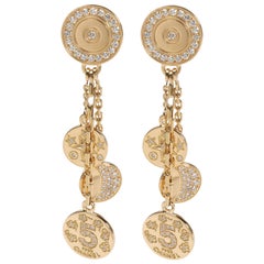 Chanel Comete Diamond Earrings in 18 Karat Yellow Gold 1.00 Carat