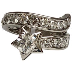 Chanel "Comete" Diamond Platinum Ring