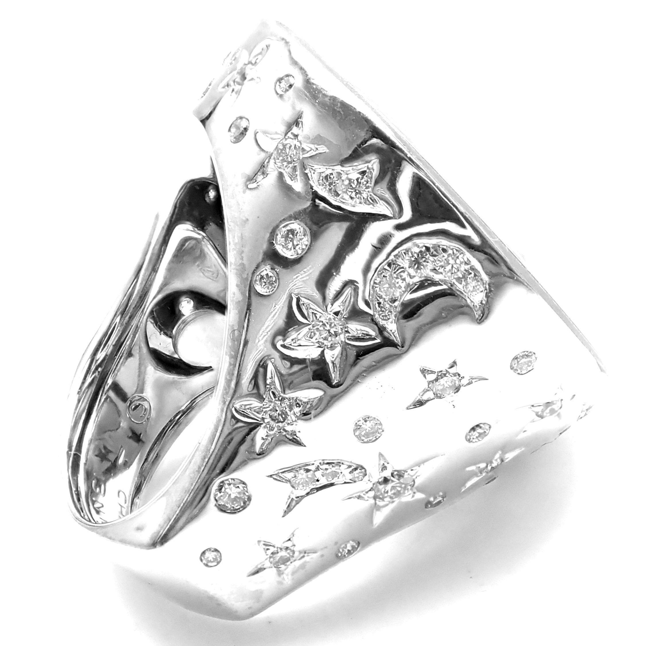 Chanel Comete Diamond Sapphire White Gold Large Ring 4