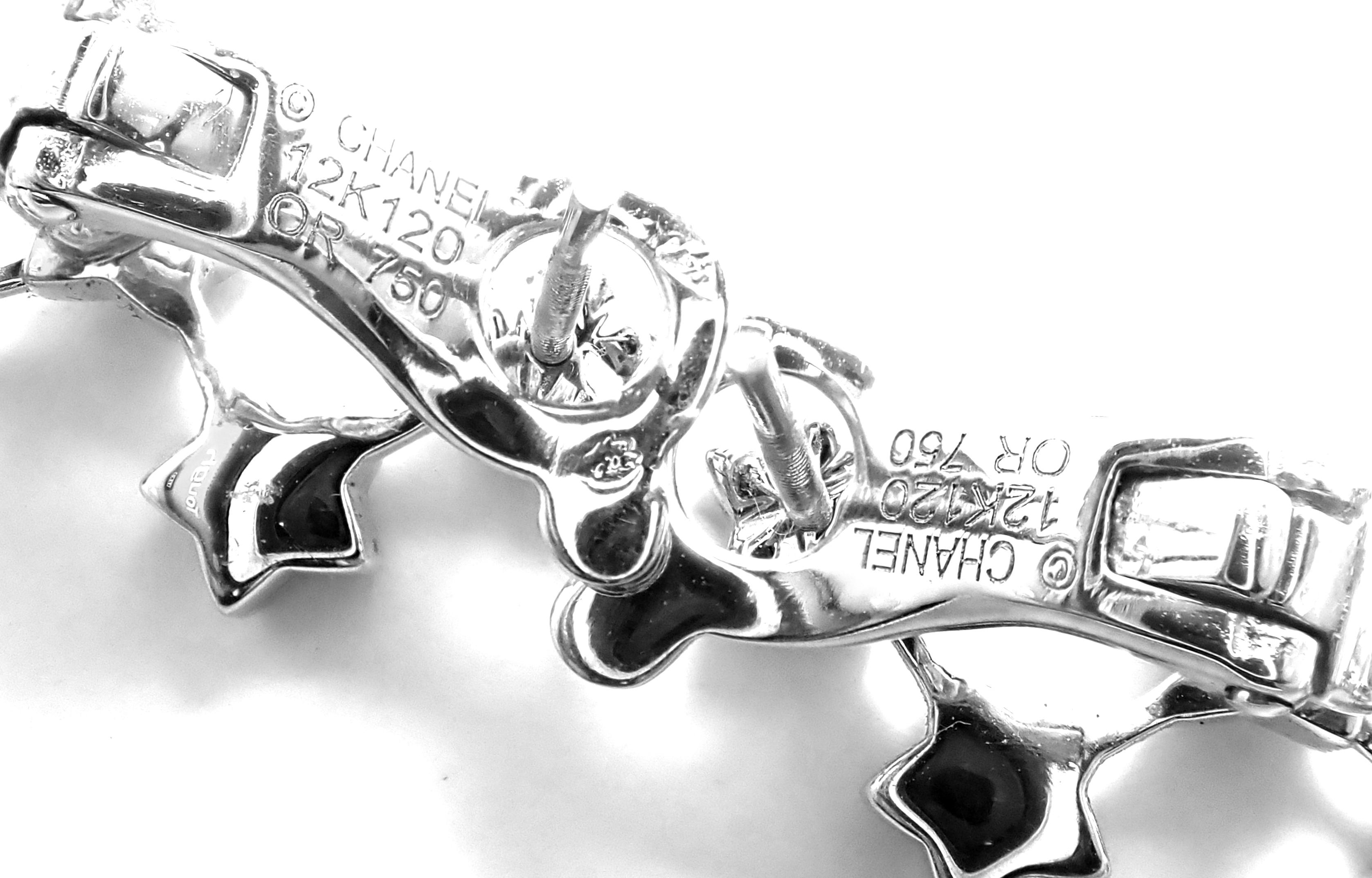 chanel star drop earrings