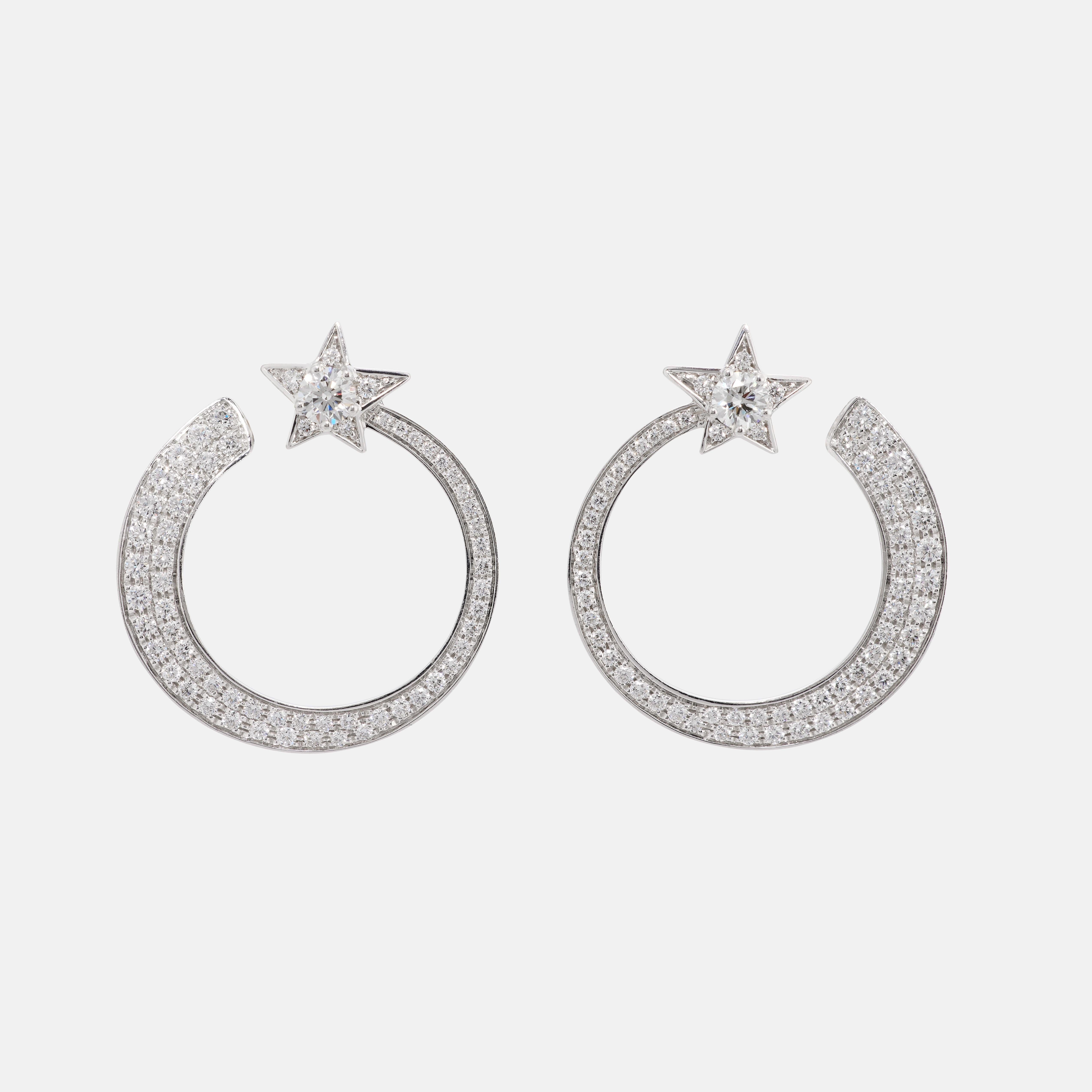 Taglio brillante Orecchini Chanel Comète in vendita