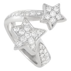 Anello Chanel Comète Géode con diamanti in oro bianco 18 carati