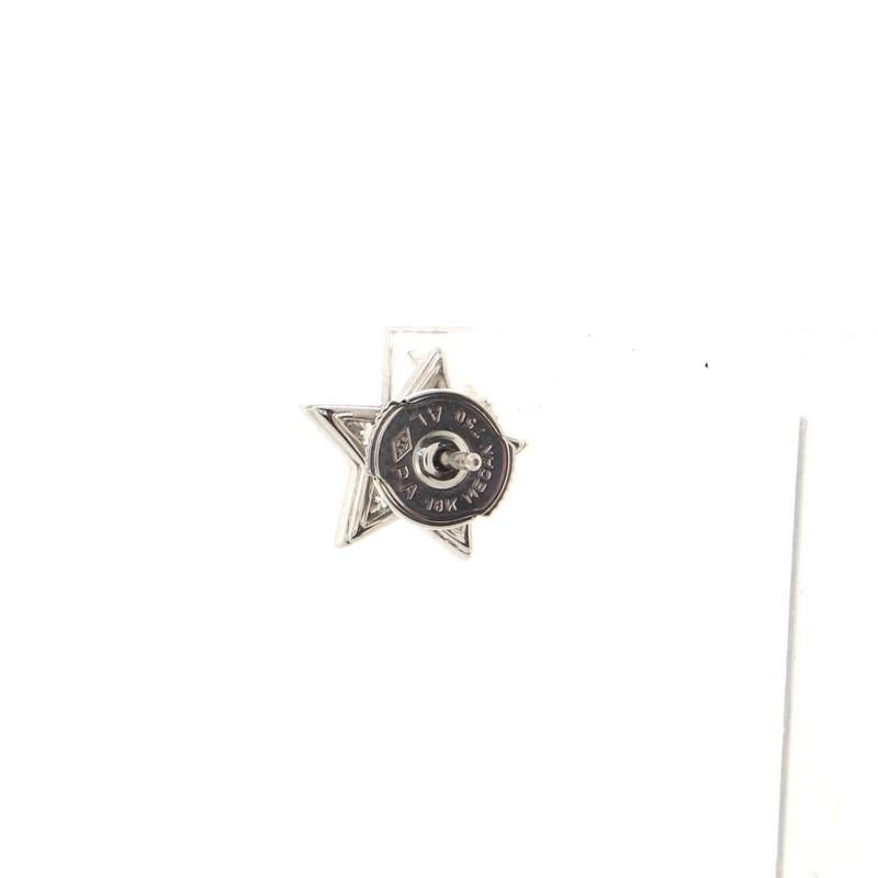Chanel Chanel Comete Geode Star Ohrstecker 18K Weißgold mit Diamanten klein für Damen oder Herren