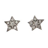 Chanel Comete Geode Star Stud Earrings 18K White Gold with Diamonds Small  at 1stDibs