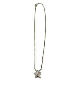 Chanel Comete Pave Diamond Star and 18K White Gold Pendant Necklace