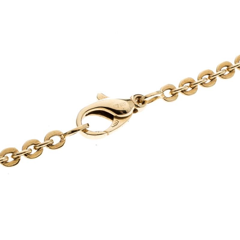 Women's Chanel Comete Star Diamond 18k Yellow Gold Large Pendant Necklace