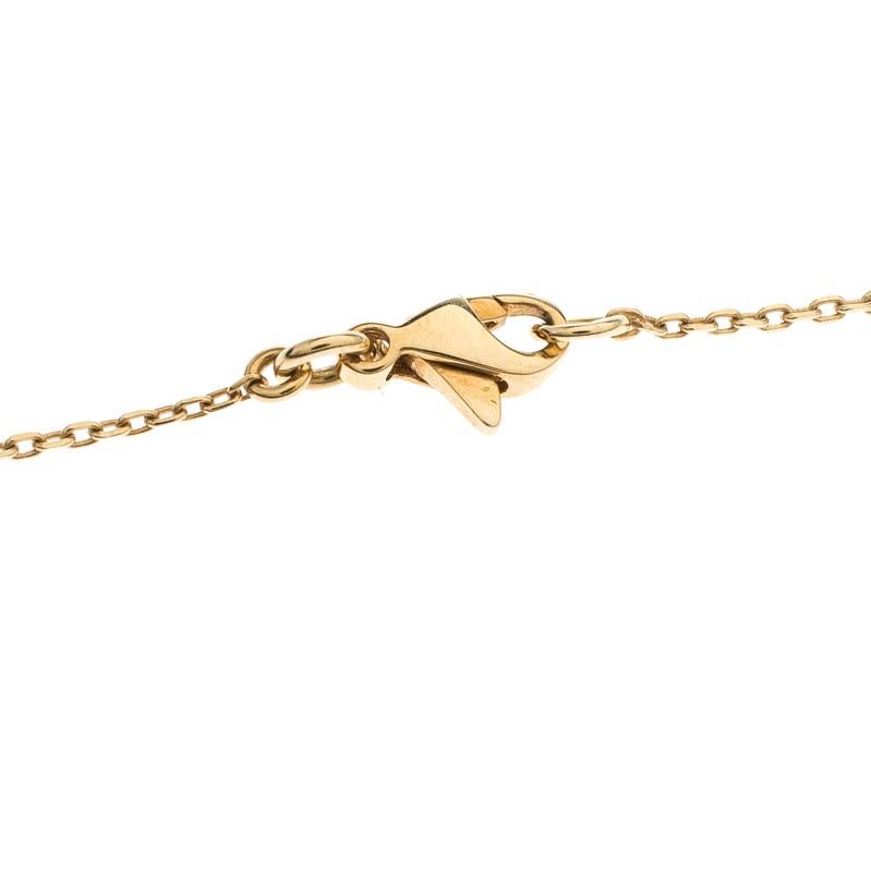 Women's Chanel Comete Star Diamond And Yellow Gold Pendant Necklace