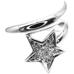 Chanel Comete Star Diamant Weißgold Cocktail Ring