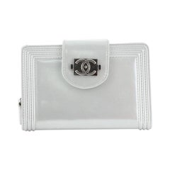 Chanel Compact Boy Wallet Glazed Iridescent Calfskin