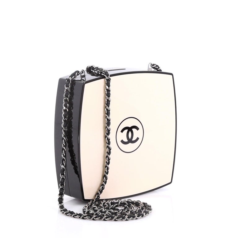 Chanel Compact Powder Minaudiere Plexiglass at 1stDibs | chanel compact bag