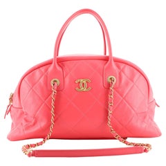 Chanel Convertible Bowler Bag Quilted Calfskin
