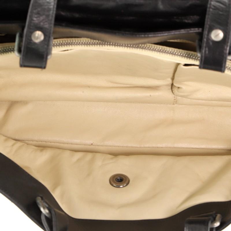 Chanel Convertible Boy Satchel Quilted Glazed Calfskin Large In Good Condition In NY, NY