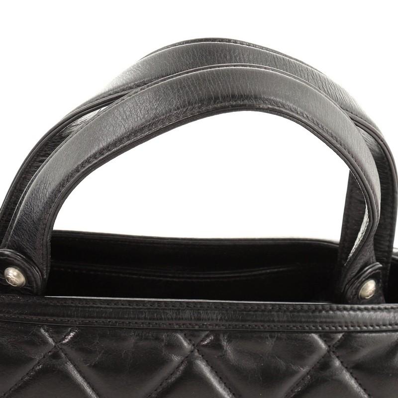 Chanel Convertible Boy Satchel Quilted Glazed Calfskin Large 1