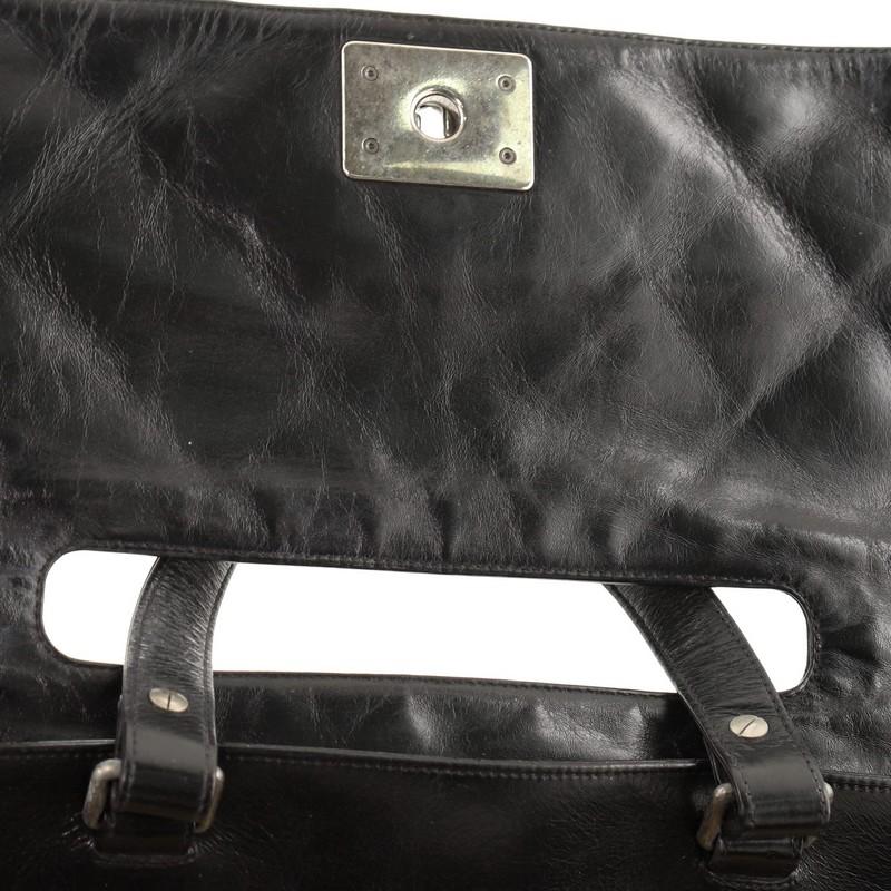 Chanel Convertible Boy Satchel Quilted Glazed Calfskin Large 3