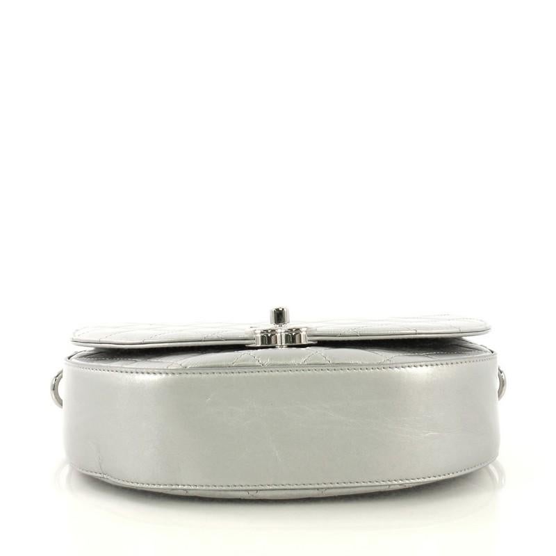 Chanel Convertible CC Round Flap Messenger Quilted Calfskin Small at