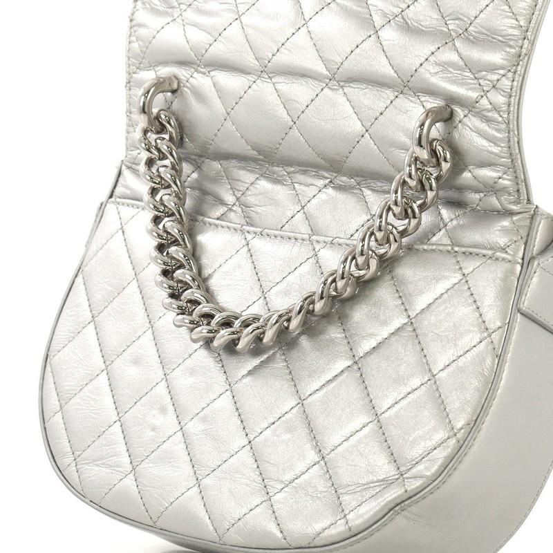Chanel Convertible CC Round Flap Messenger Quilted Calfskin Small at