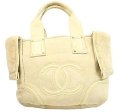 Chanel Convertible Fur Tote 37cca629 Beige Shearling Satchel