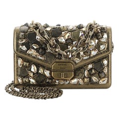 Chanel Convertible Gabrielle Flap Bag Embellished Lambskin Small