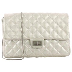 Chanel Convertible Reissue 2.55 Clutch Quilted Metallic Calfskin