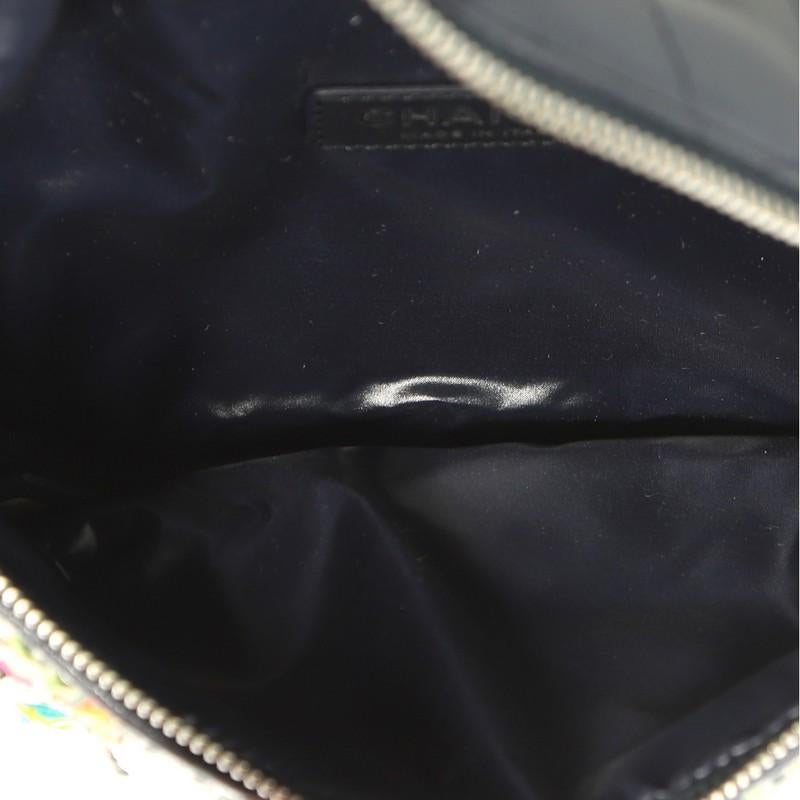 Chanel Convertible Waist Bag Tweed with Quilted Leather In Good Condition In NY, NY