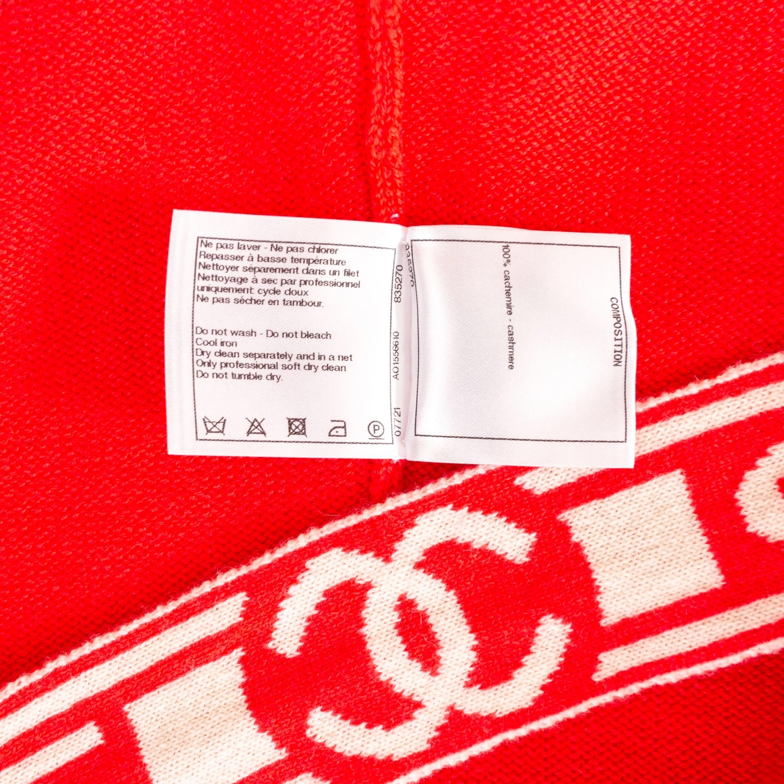 Chanel Coral Pink Cashmere Short Sleeve Wrap Cardigan (Fall2013) 4