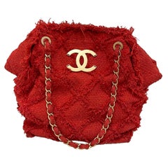 Chanel Coral Tweed tote Bag
