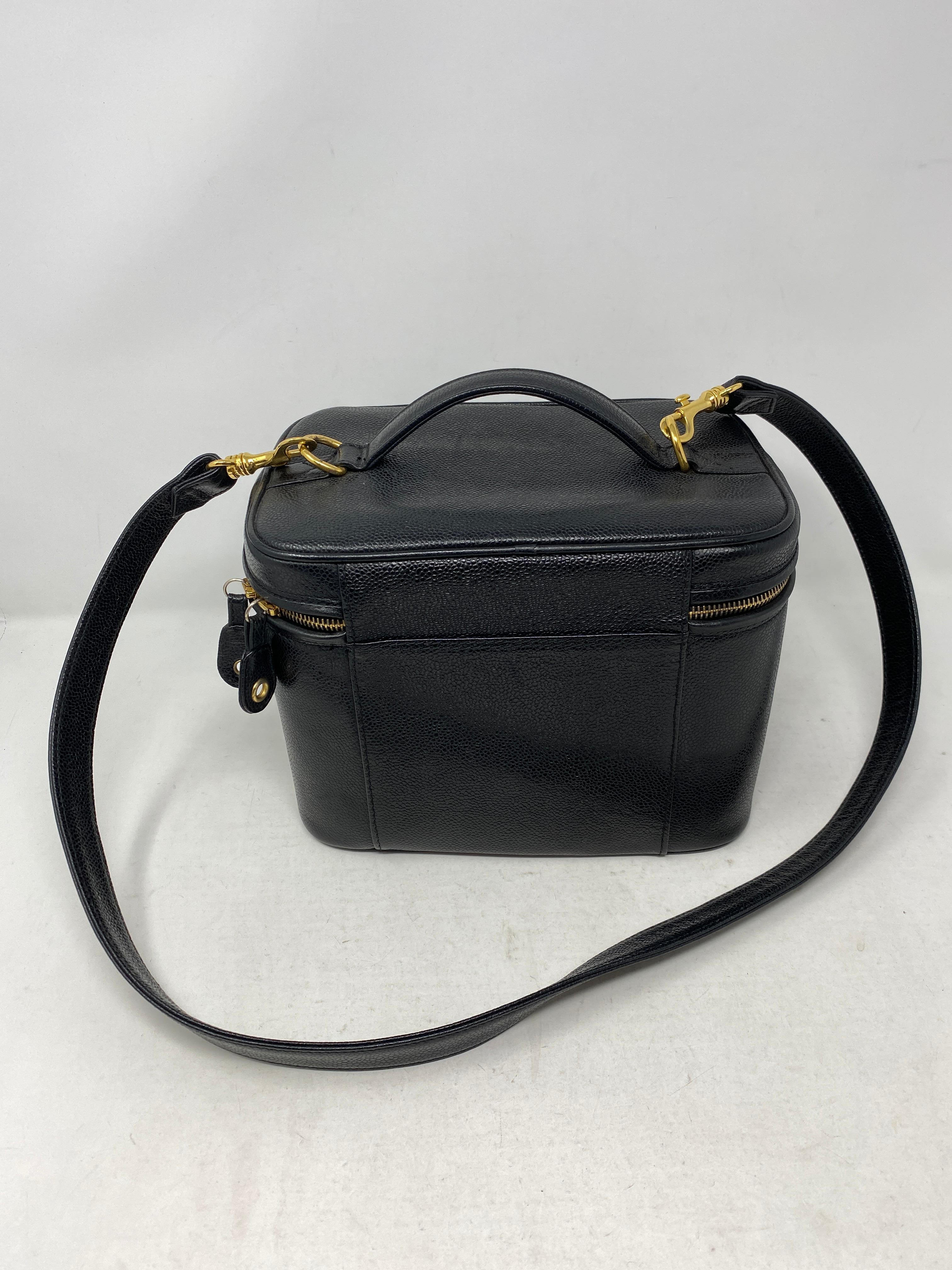 Black Chanel Cosmetic Case Crossbody Bag