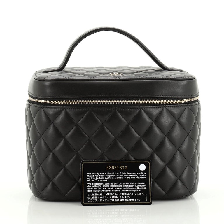 Chanel Cosmetic Case Quilted Lambskin Small at 1stDibs | chanel small ...