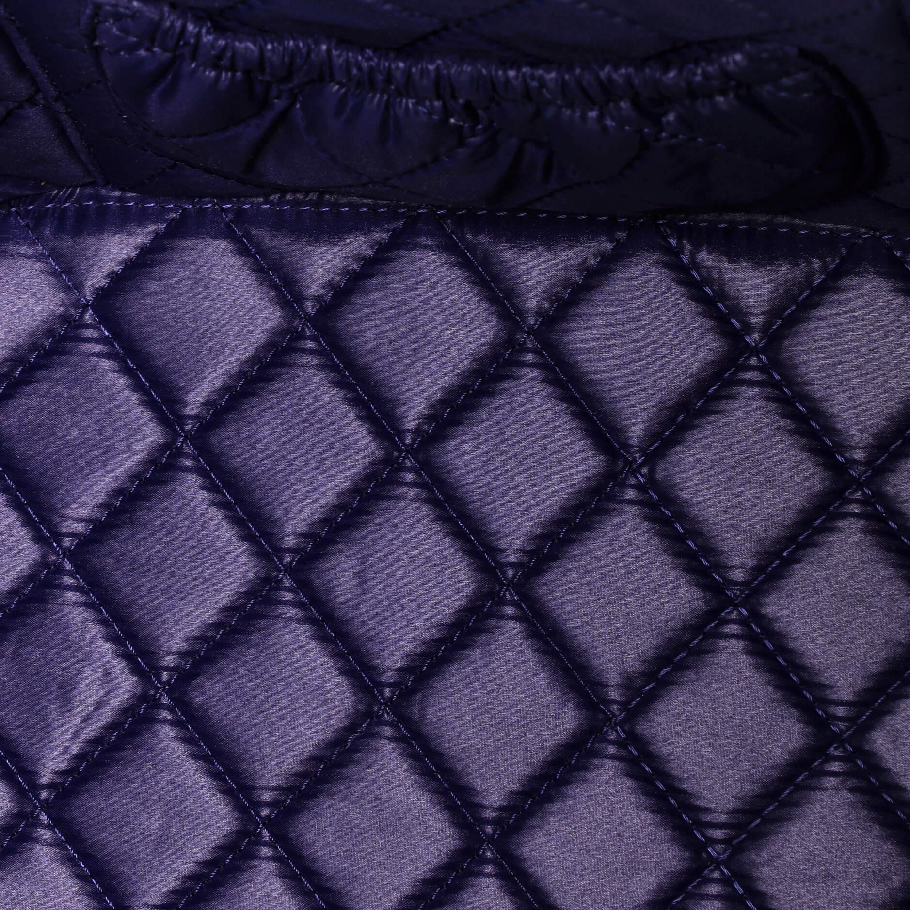 Purple Chanel Cosmetic Case Quilted Lambskin Small