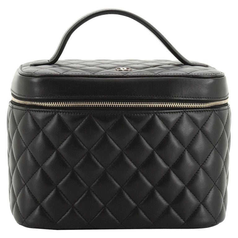 Chanel Cosmetic Case Quilted Lambskin Small at 1stDibs