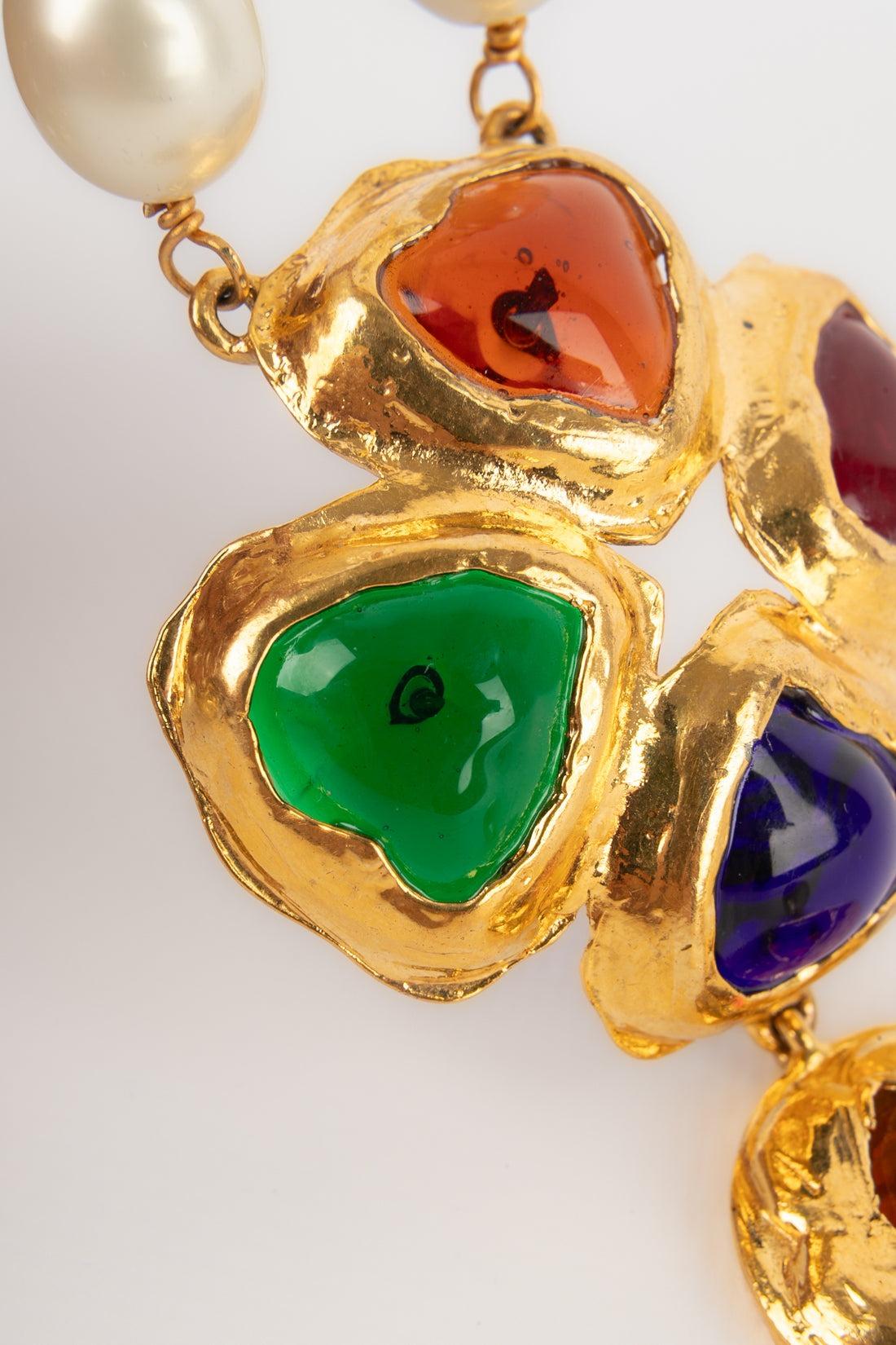 Chanel Costume Pearl Necklace, 1990s For Sale 2