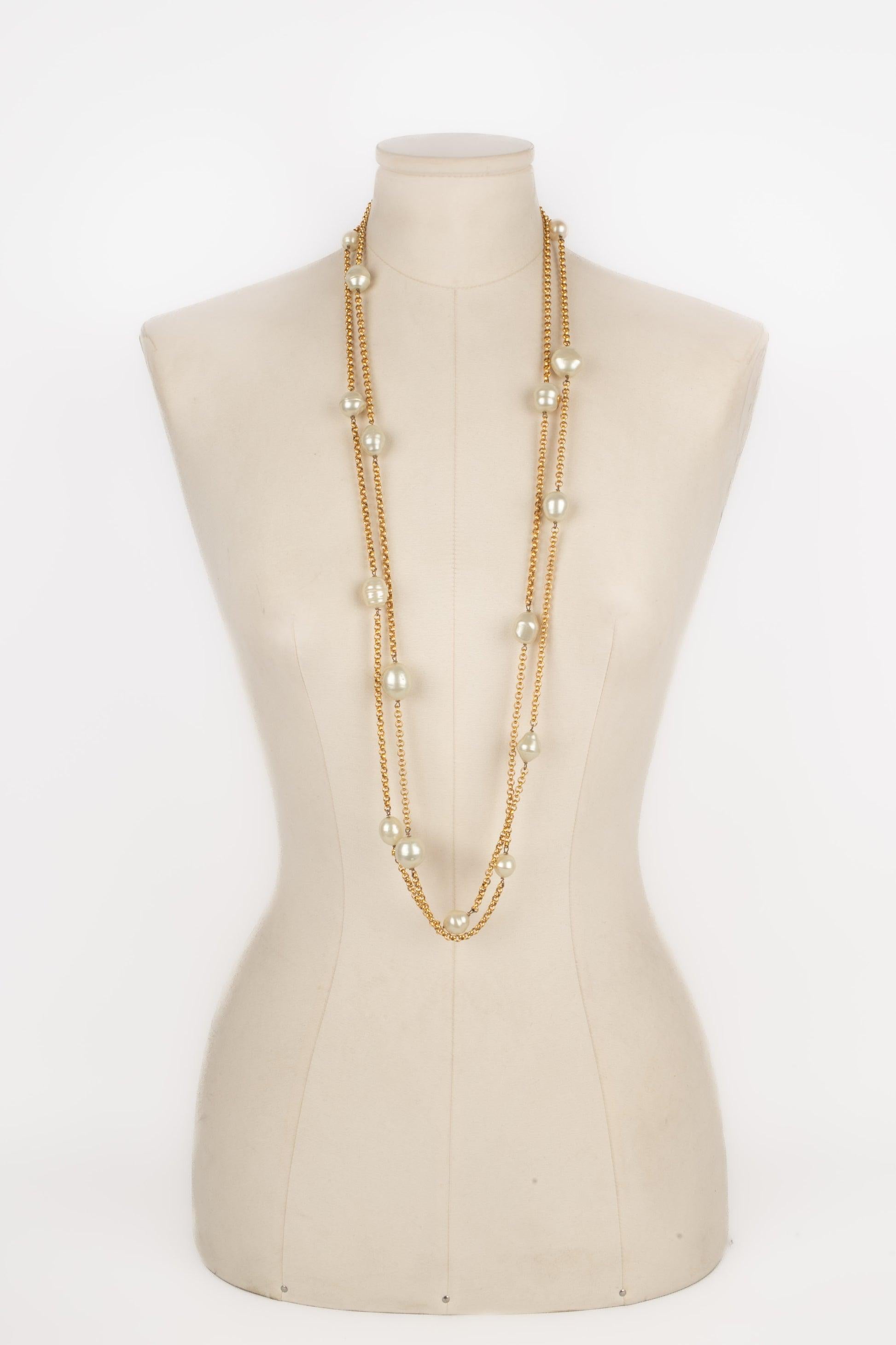 Chanel Costume Pearl Necklace, 1993 In Excellent Condition In SAINT-OUEN-SUR-SEINE, FR