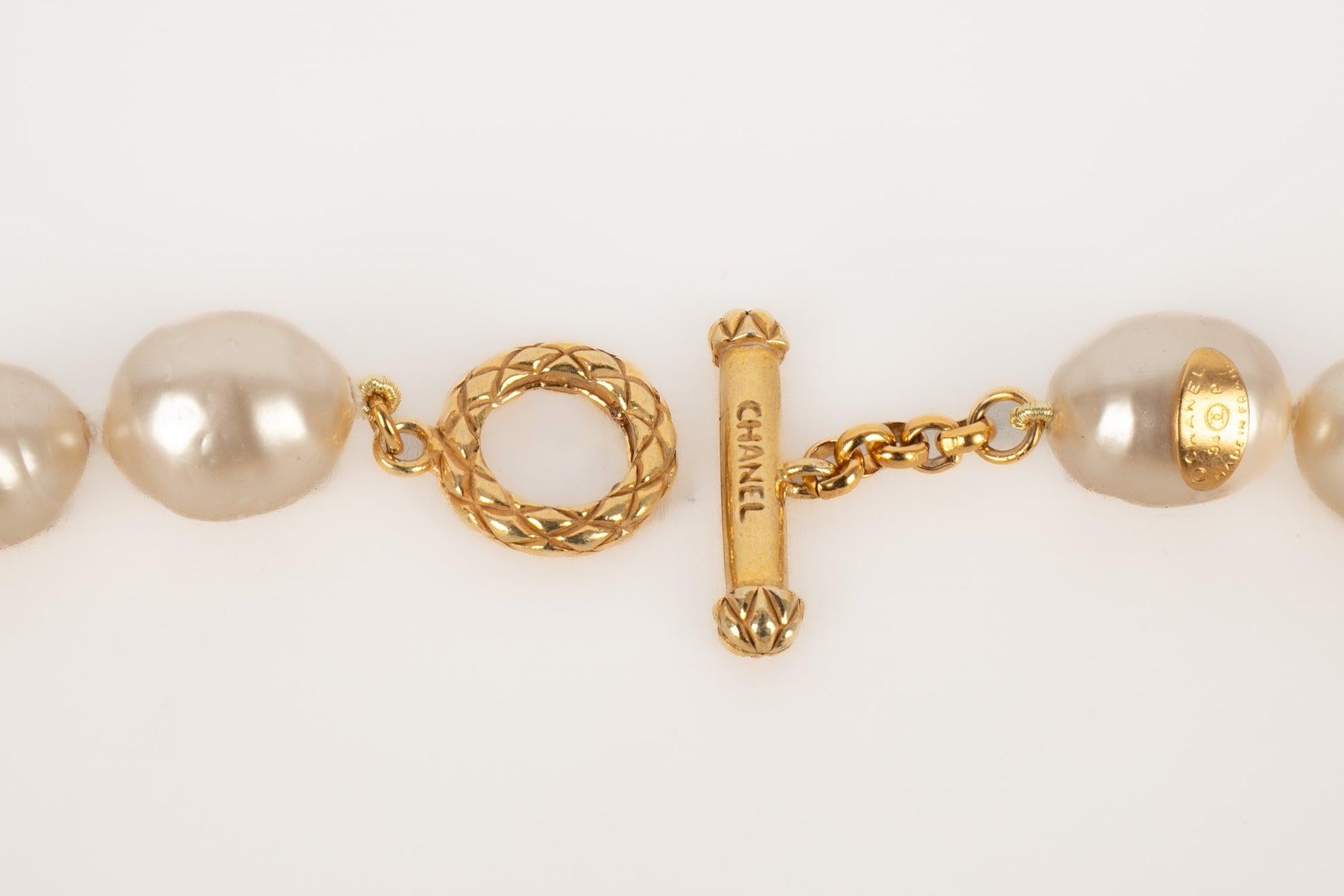Chanel Costume Pearl Necklace, 1994 In Excellent Condition In SAINT-OUEN-SUR-SEINE, FR