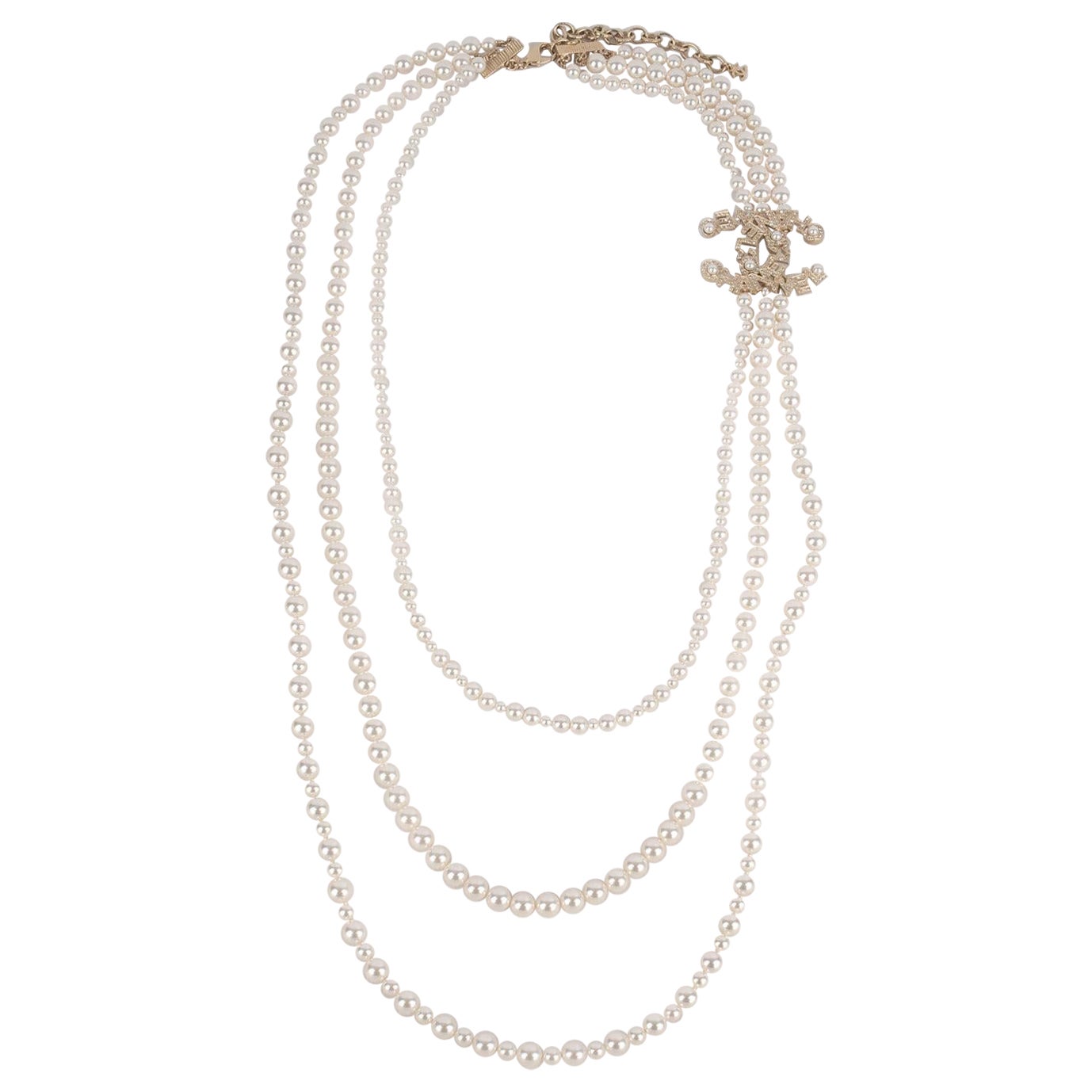 Chanel Costume Pearl Necklace, 2020