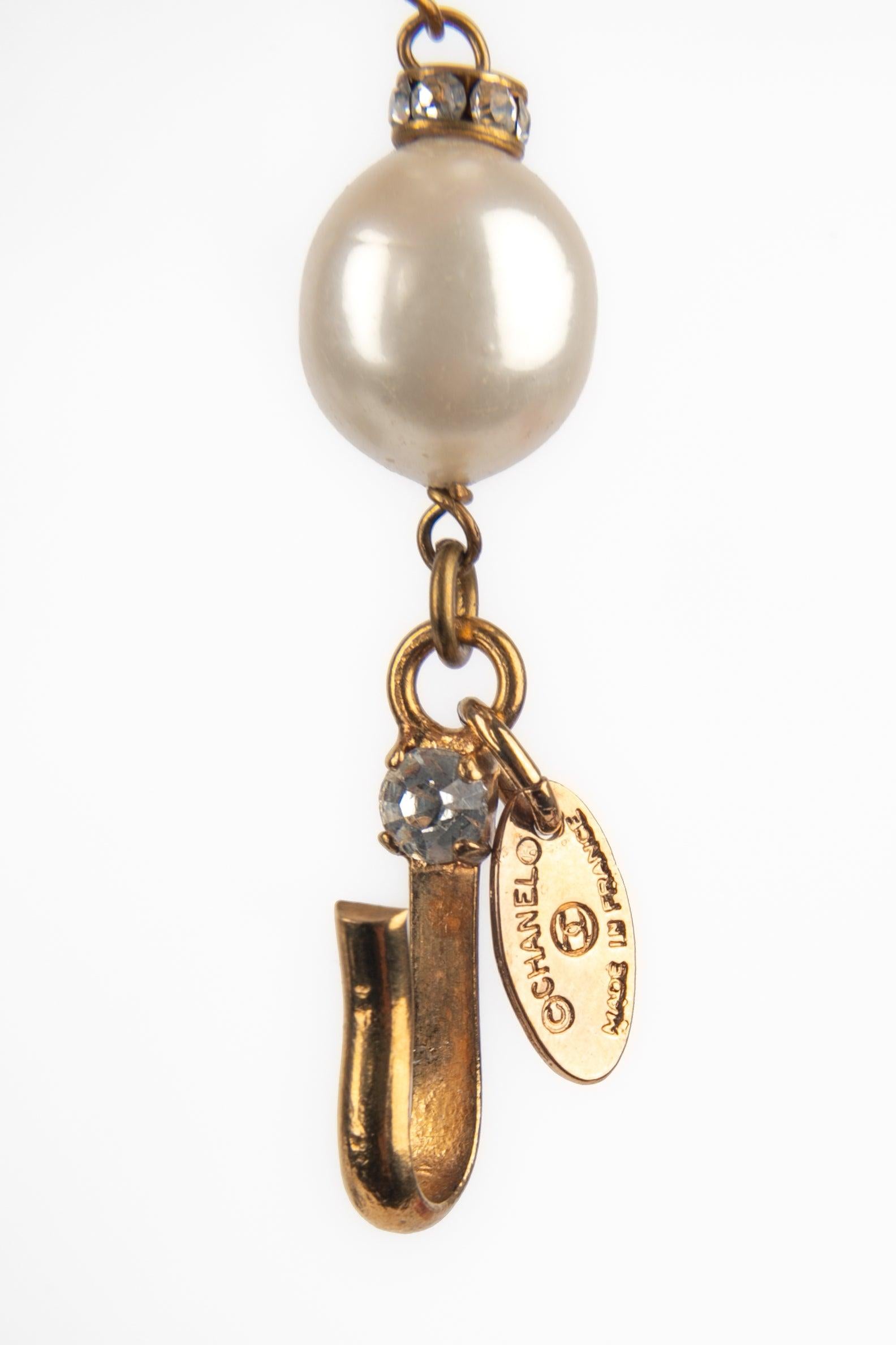 Chanel Costume Pearl Necklace For Sale 3