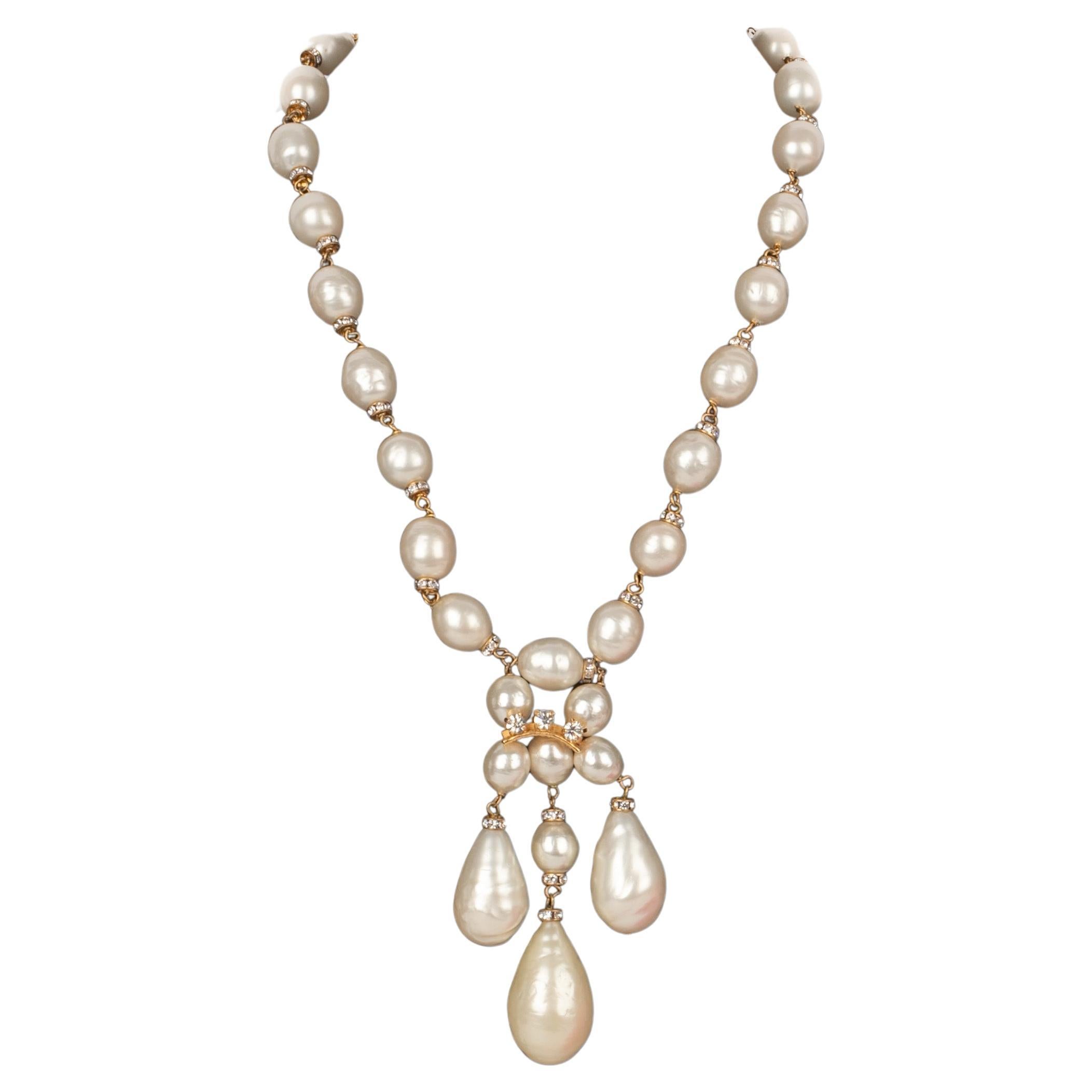 Collier de perles de costume Chanel