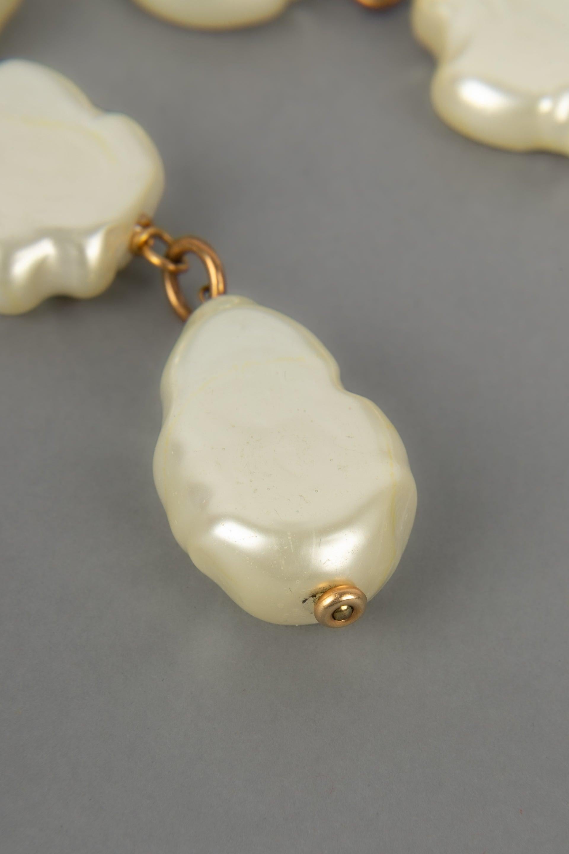 Chanel Collier de perles de costume au design baroque en vente 2